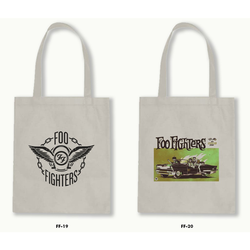 TOTE BAG BLACU-FOO FIGHTERS.02