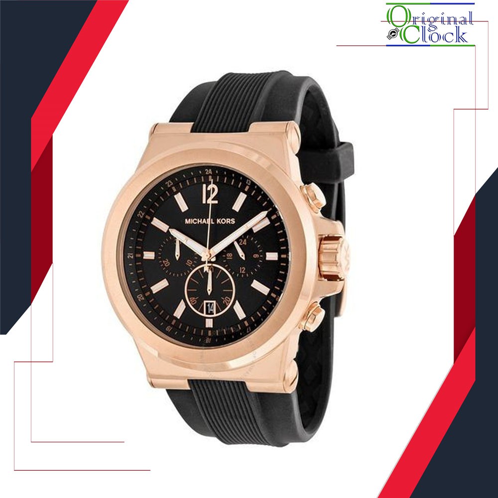 BEST SELLER  ORIGINAL M1CHA3L K0RS MK8184 STAINLESS STEEL ORI TERMURAH DYLAN ROSEGOLD TONE BLACK