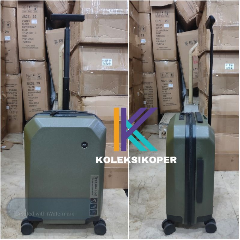 Metaverse Koper Import Polycarbonate TSA Lock ukuran Kabin 20 inch
