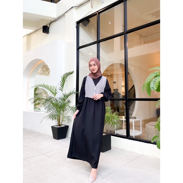 NEW AMY MAXI - Dress Vest (bisa lepas pasang) Ld 104 Pjg 132-7