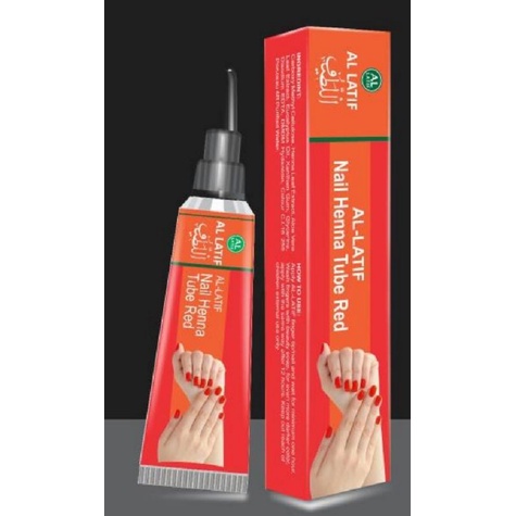 Al-latif Nail tube Henna Natural dan red (BPOM)