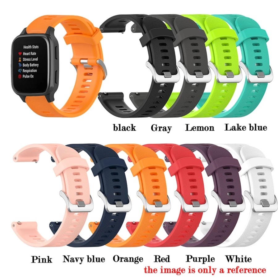 STRAP TALI JAM TANGAN - RUBBER STYLE GARMIN FR245 - FOR SAMSUNG GALAXY WATCH 4 CLASSIC 40 42 44 46MM SMARTWATCH