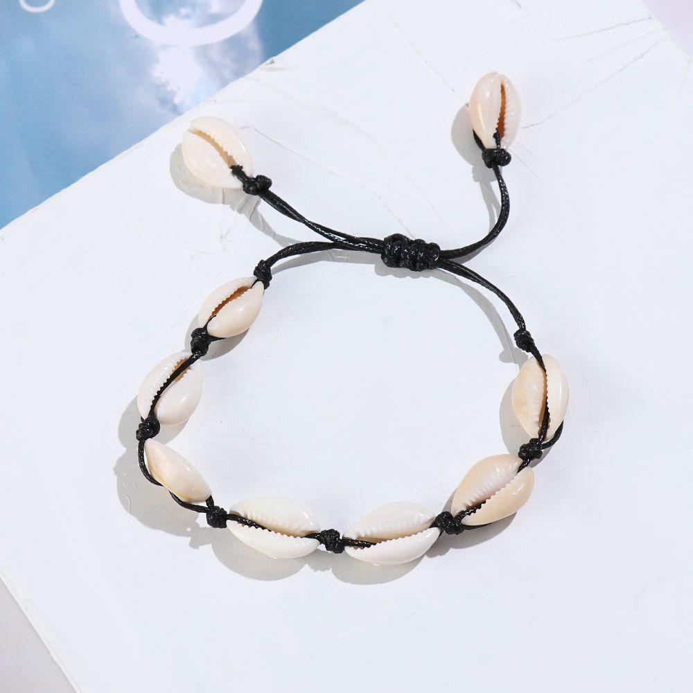 Lily Shell Gelang Wanita Gadis Adjustable Boho Perhiasan Kaki Rantai