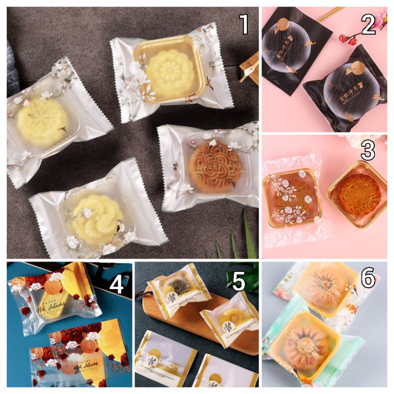 10pcs (PC28) Plastik Cookie/Nastar/Mooncake Segel Ukuran 10 x 13.5cm