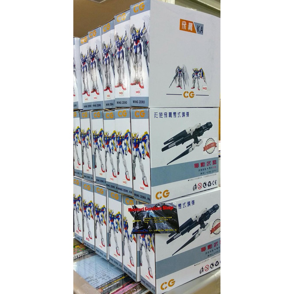 BARANG BERKUALITAS  MG Drei Zwerg Buster For Wing Zero EW / Wing Gundam Verka by CG Model