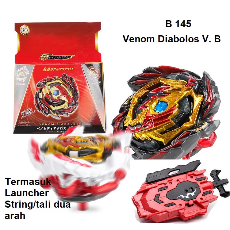 Gasing Beyblade Burst GT merk Flame B-145 Venom Diabolos