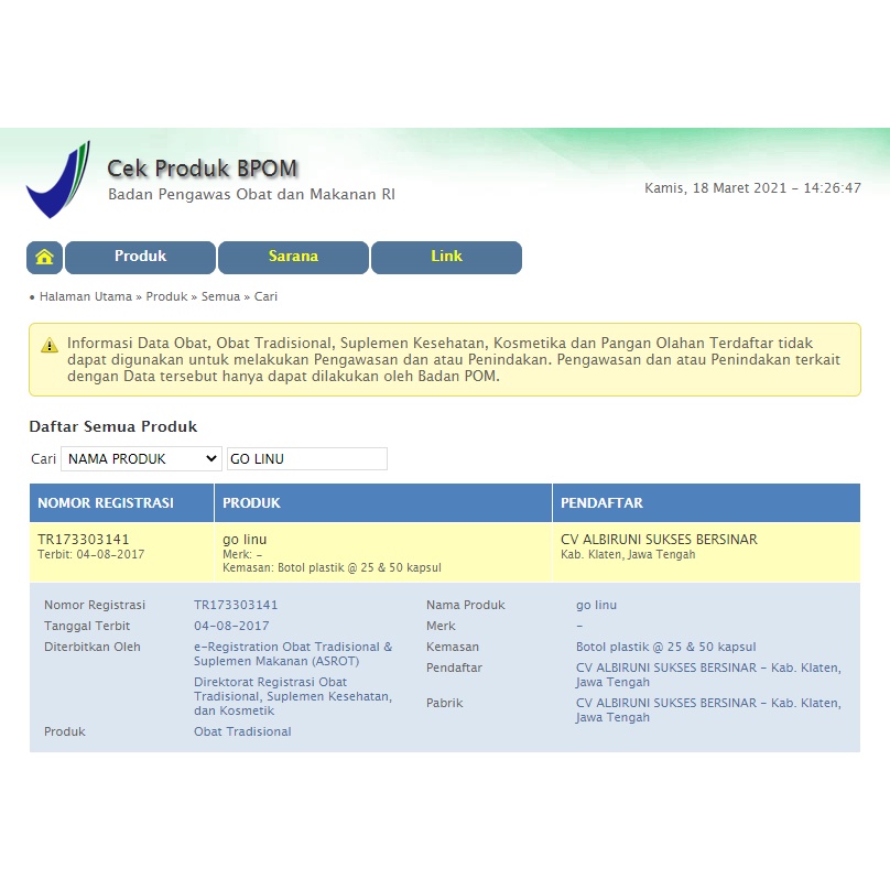 Herbal Obat Kolesterol Kolestrol, Asam Urat, Kesemutan, Rematik, dan Nyeri Sendi GOlinu