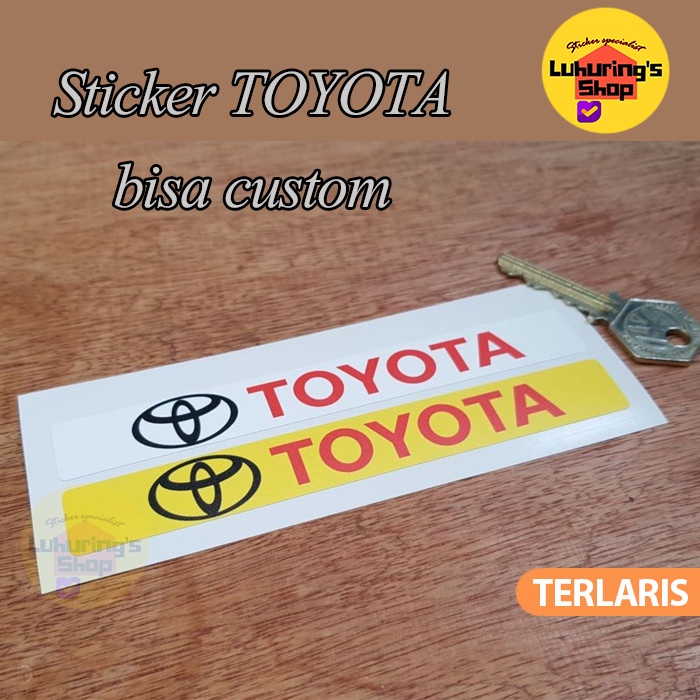 

Sticker TOYOTA kuning merah hitam untuk kaca mobil mewah murah berkual