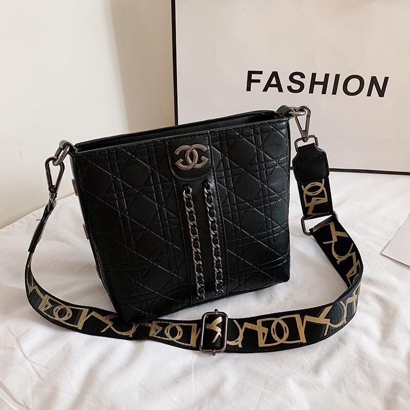 EL 5304 LT 1282 RISCE TAS SELEMPANG TALI MOTIF  IMPORT WANITA CEWEK PEREMPUAN JAKARTA BATAM