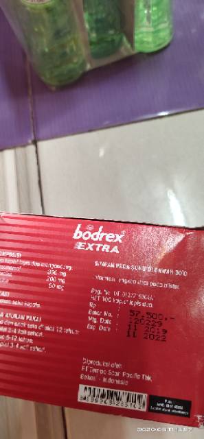 OBAT BODREX FLU,BODREX EKTRA DAN BODREX MIGRA , SEBOX 25 STRIP