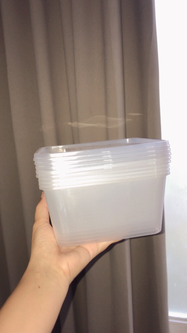 Murah Kotak Makan Plastik Square Pp Thinwall Food Container