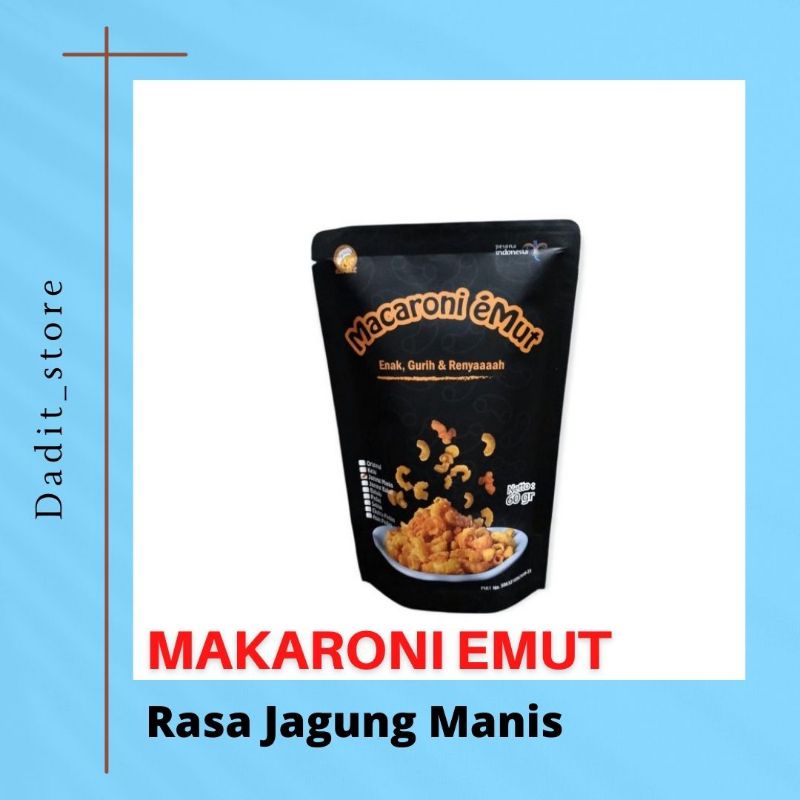 

Snack Makaroni Emut Cemilan Kekinian Rasa Jagung Manis