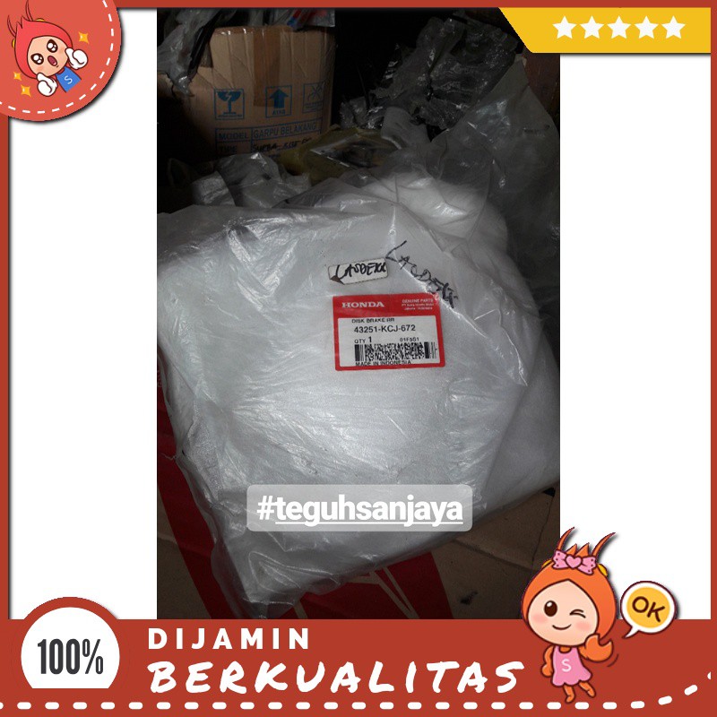 Piringan Rem Cakram Belakang Honda Tiger Asli Honda Sparepart Motor Murah