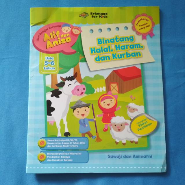 Seri Belajar Bersama Alif & Anisa Binatang Halal, Haram dan Kurban (Erlangga For Kids)