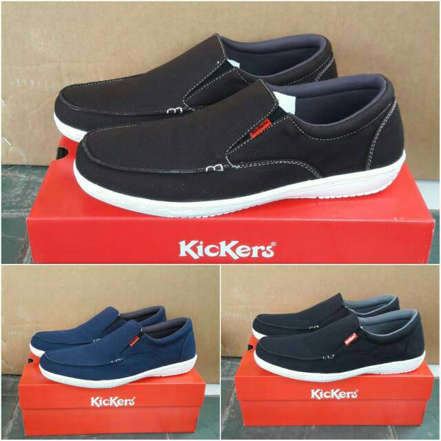 Kickers. Sepatu cowok Kickers casual. Sepatu pria slip on. Sepatu formal. Sepatu kantor