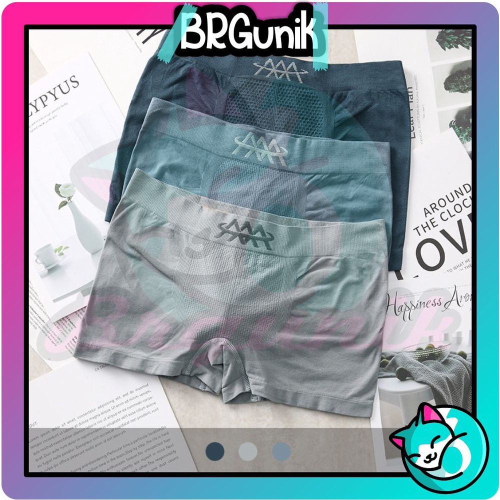 BRGUNIK Celana Dalam Pria Boxer Import Murah New Melar B063