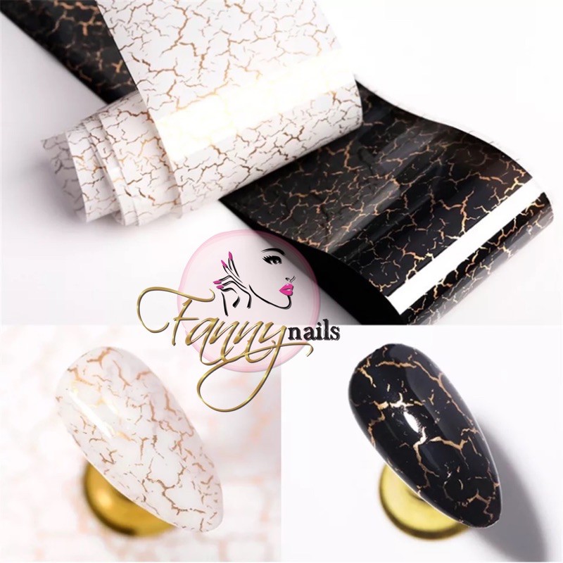 Nail foil transfer motif marmer marble kertas nail foil nailart nail acc hiasan kuku marble