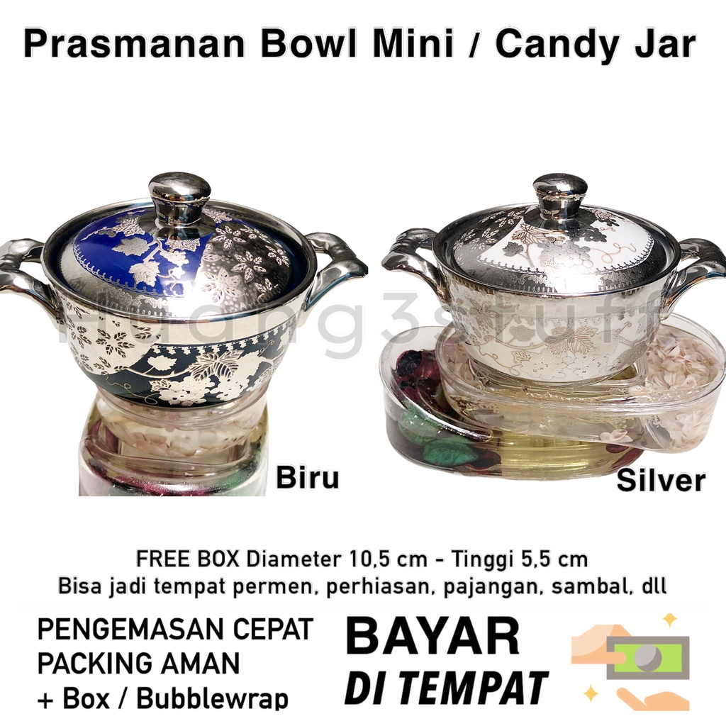 Mangkok Keramik Mini / Tempat Permen Tempat Sambal Keramik Elegan untuk Souvenir dan Pajangan