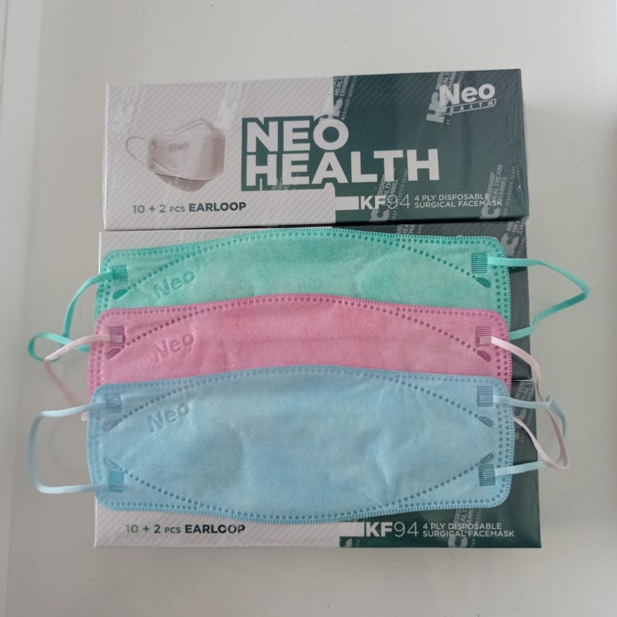 NEO HEALTH MASKER KF94 10+2PCS BABY COLOUR