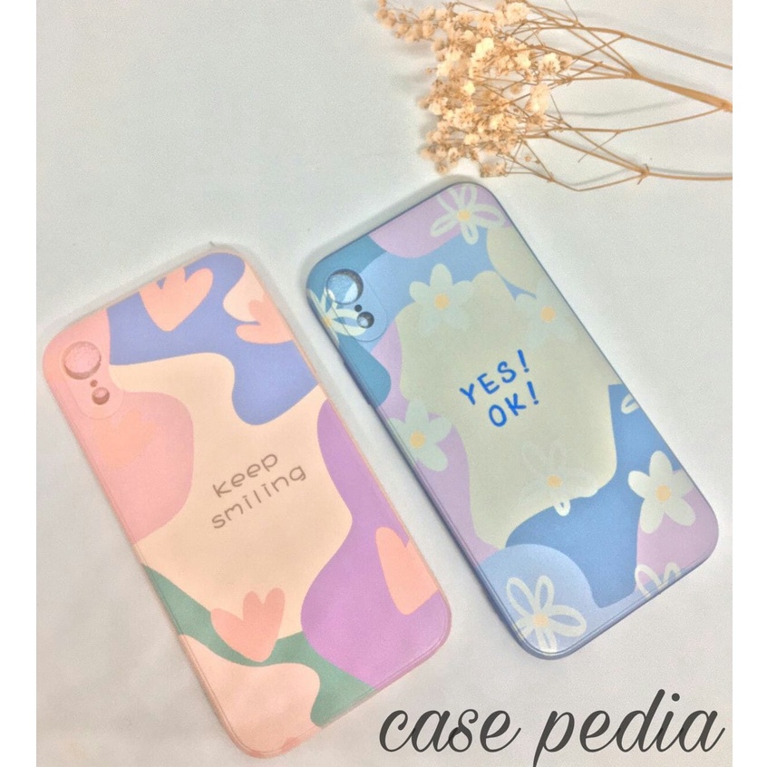 Case Casing IPhone 11 12 Pro Max 6 6S 7 8 + Plus X XR SE 2020 XS Max IPhone XR Floral Camera Protect