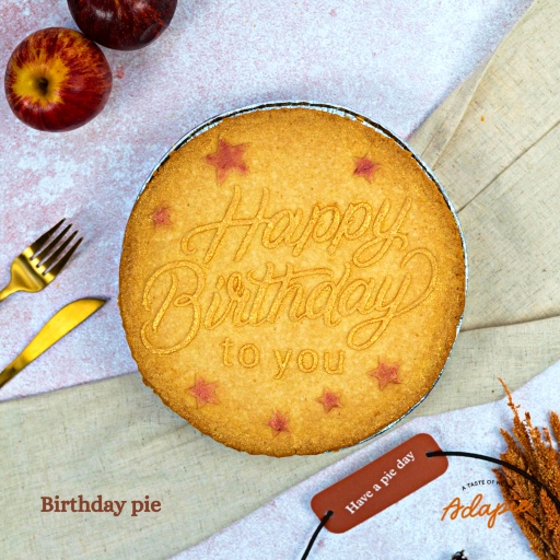 

BIRTHDAY APPLE PIE HAMPER - PARTY SIZE 22CM