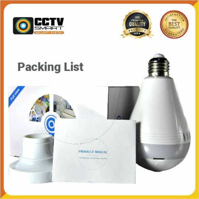 IP Camera CCTV Bohlam Bulb Light