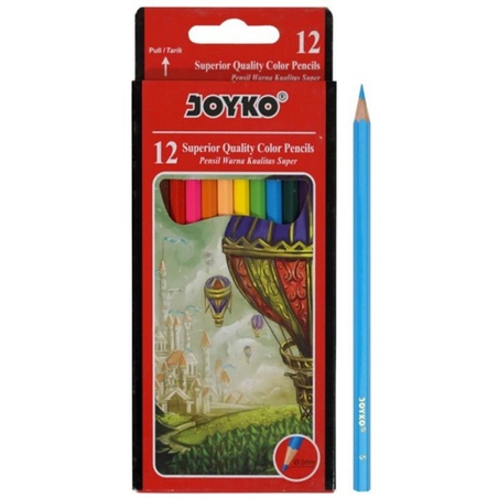 

MG - PENSIL WARNA COLOR PENSIL BESAR JOYKO 12 WARNA