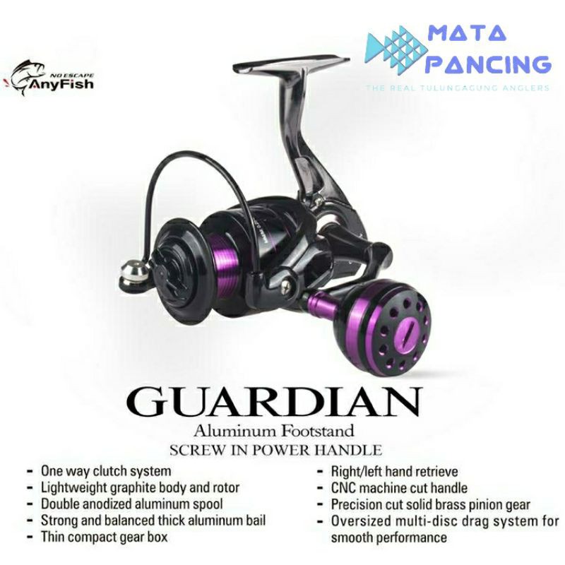 Reel spinning anyfish guardian 1000 2000 3000 4000 6000 hp-x power handle