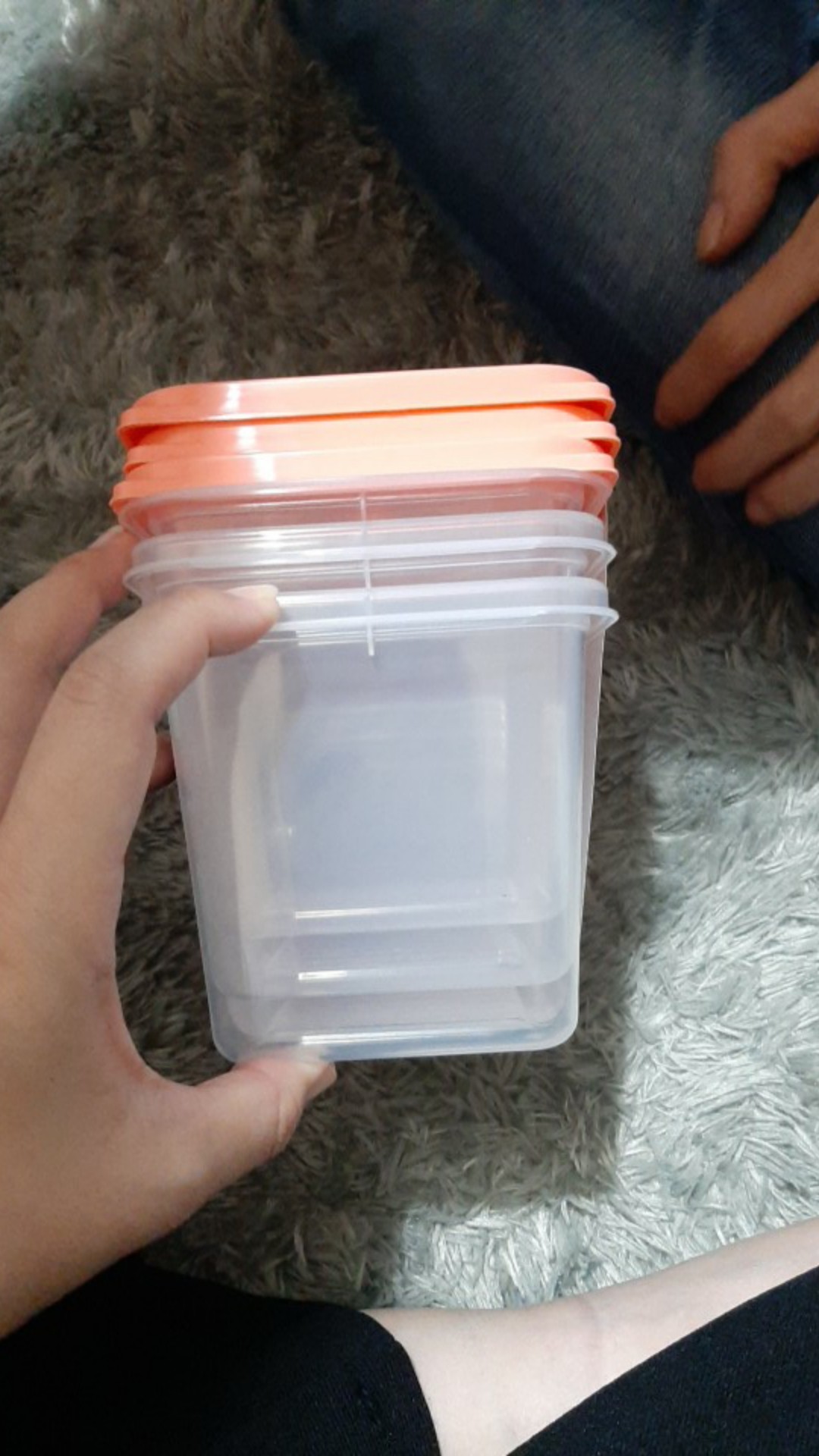 Kotak Penyimpanan Makanan - Kotak Makan Victory Food Box Clear 1000ml (1 Set Isi 3)