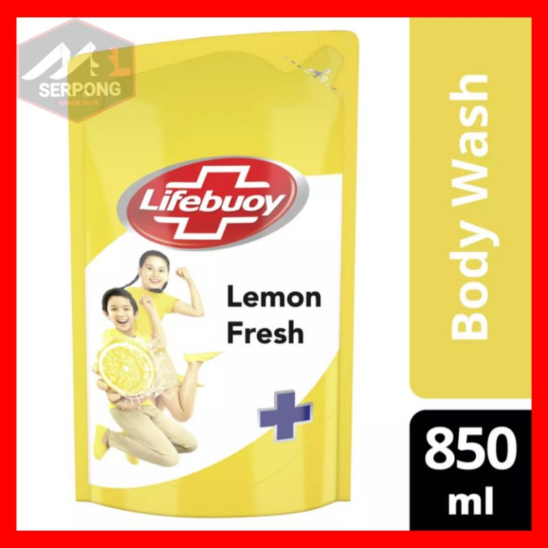 SABUN MANDI CAIR LIFEBUOY LEMON FRESH (KUNING) 825ML / SABUN MANDI CAIR / LIFEBUOY