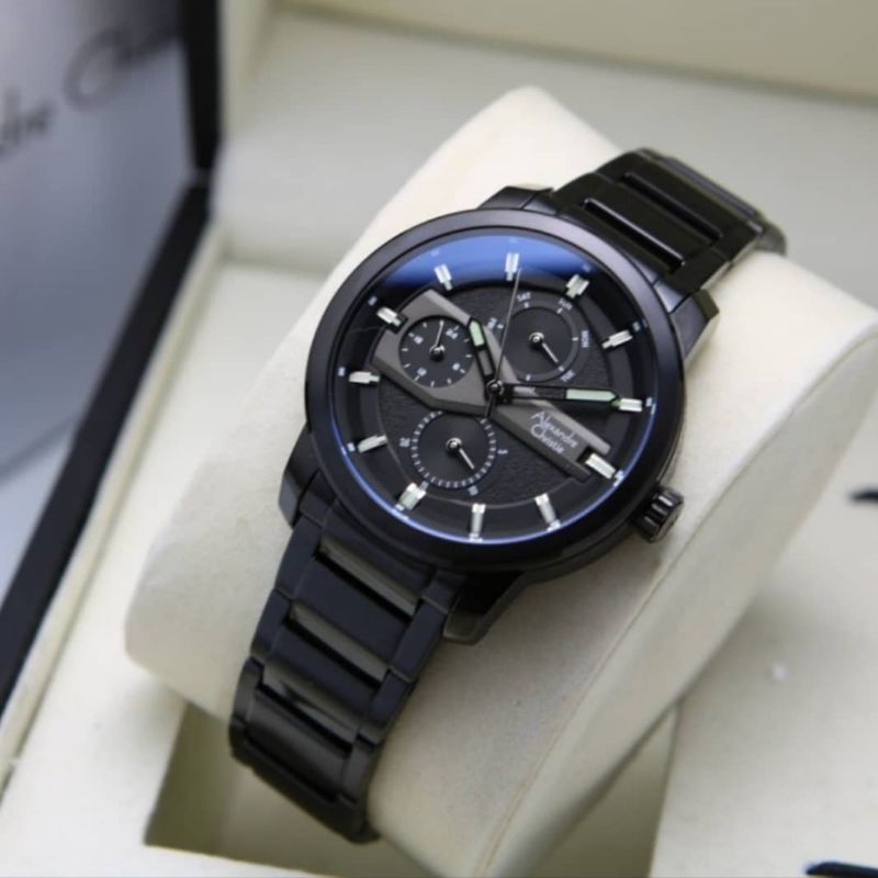 Jam Tangan Alexandre Christie AC 6562 Wanita / AC6562 Rantai Fullblack Original