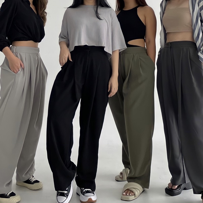 SIVALI Matisse Pants | Cullote Loose Pants - Trousers Pants - Celana Panjang Wanita