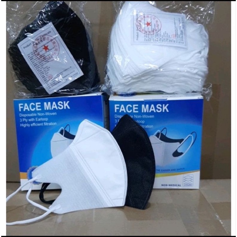 MASKER DUCKBILL HITAM DAN PUTIH