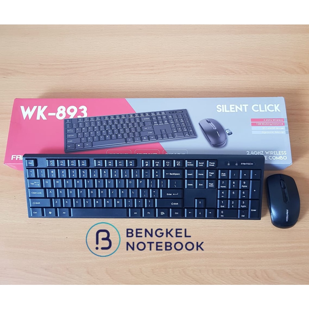 Wireless Keyboard Mouse Combo Fantech WK-893 WK893