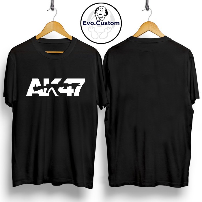 EVO - KAOS WANITA PRIA KATUN COMBED AK47 / BAJU AK47