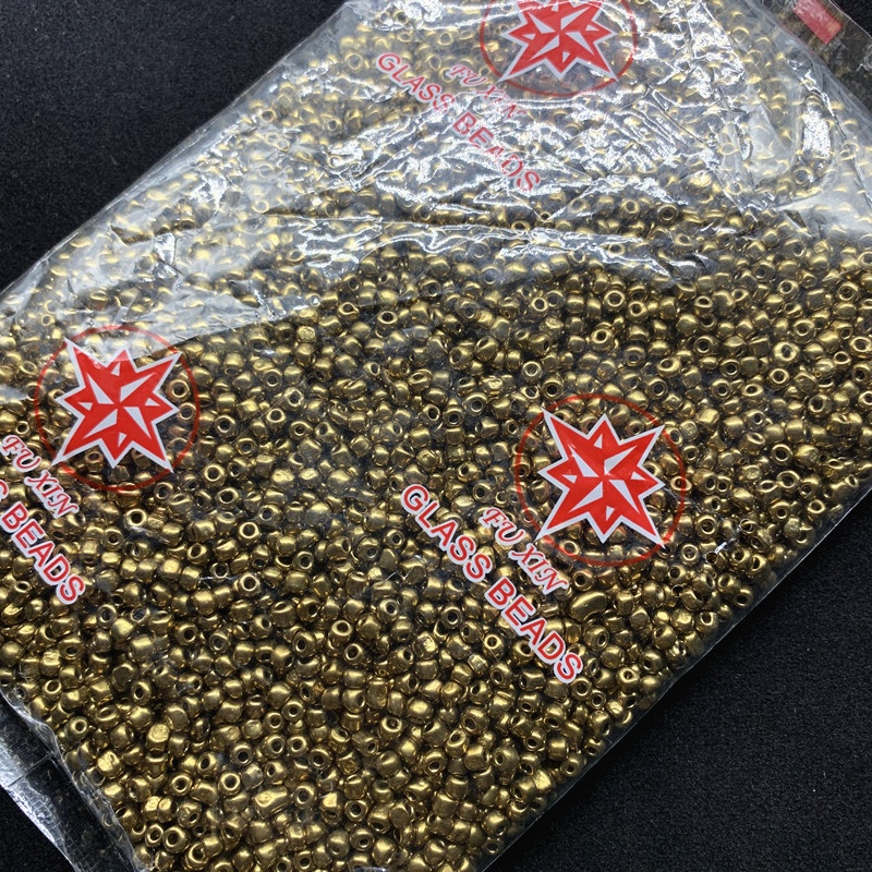 450g Manik-Manik Kaca Czech Warna-Warni Ukuran 2mm / 3mm