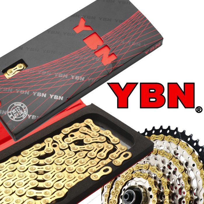 Rantai Sepeda YBN 10 Speed Gold GH10-TiG Sram Shimano Campagnolo