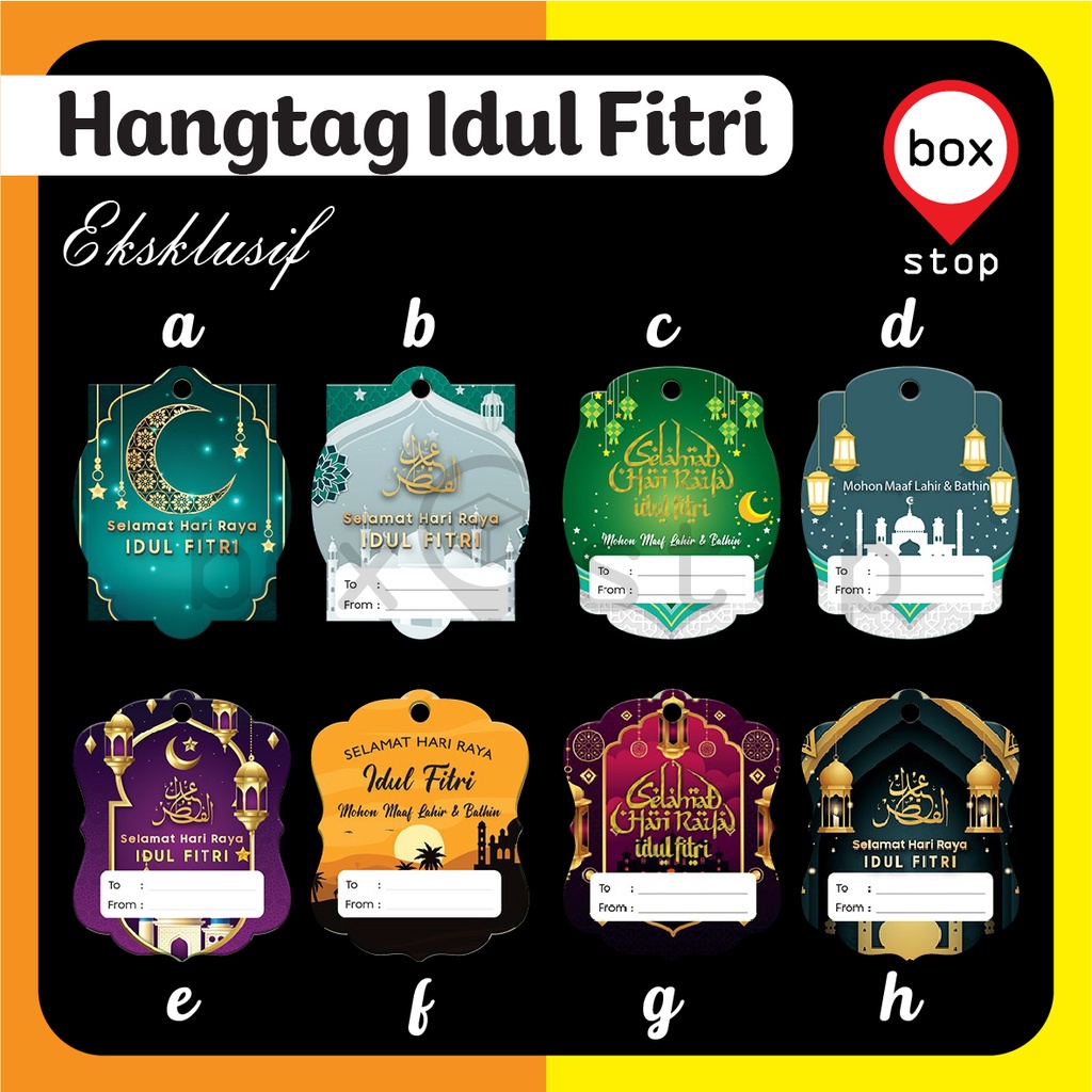 

Hangtag - Hang Tag - Aksesoris Lebaran Idul FItri isi 40 pcs - HTL1