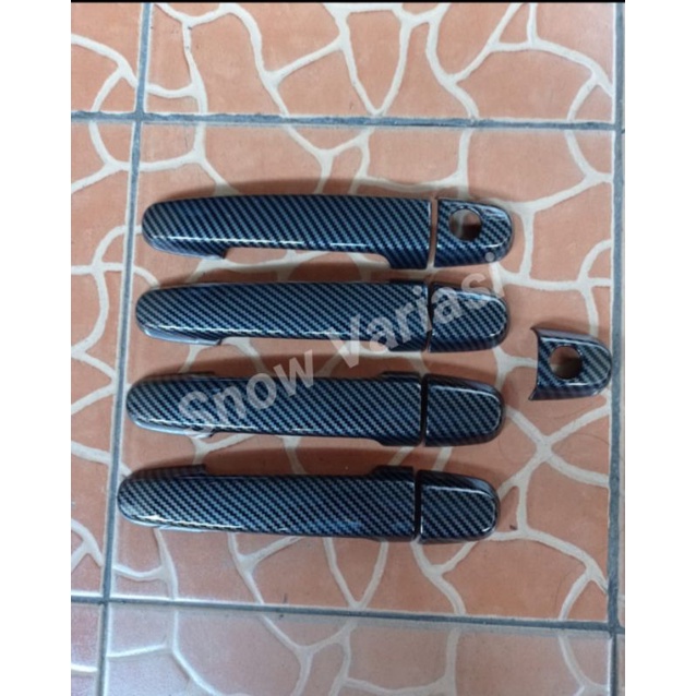 HANDLE COVER PEGANGAN PINTU CARBON YARIS BAPAO