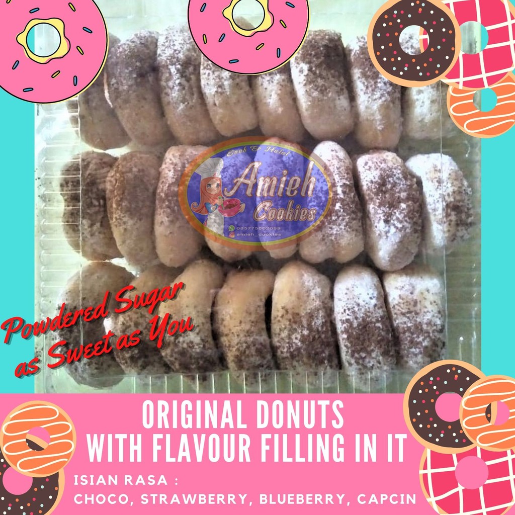 

Donat / Donut / Donat Kentang / Donat Isi tabur Gula / Original / Min. Order 6 Pcs