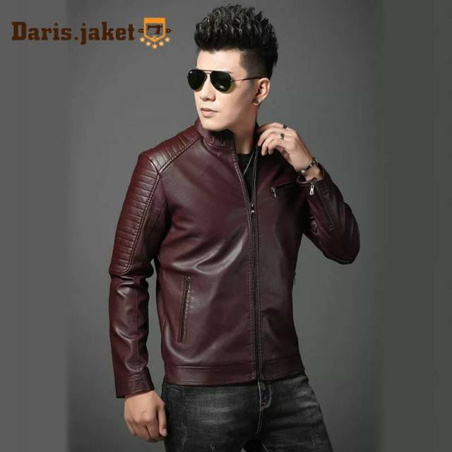Jaket semi kulit pria/jaket semi kulit pria/jaket modern pria/jaket murah pria