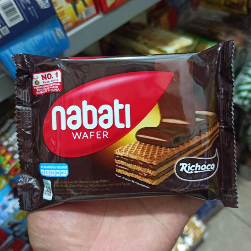 

Nabati Wafer Krim Cokelat Richoco 50g