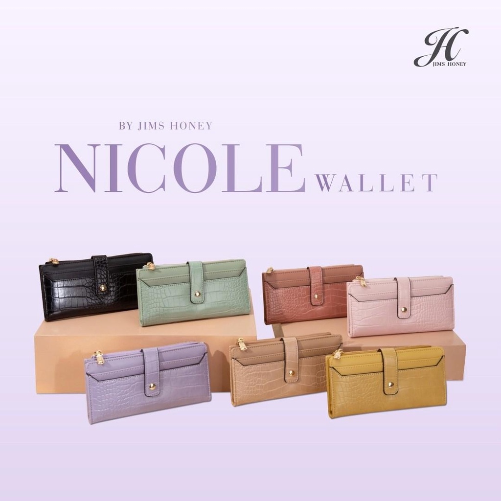 JIMS HONEY BIG GENIE WALLET Dompet Panjang Lipat Kartu Wanita Cewek Fashion Jimshoney Casual Terbaru