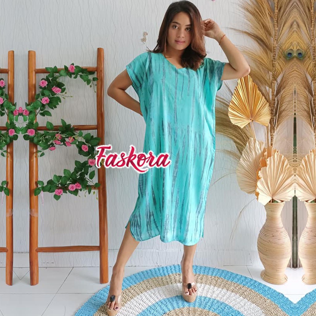 Dress Tie dye Bambu / Dress Bali Jumbo / Dress Wanita Casual Dress Tie dye Bambu XXL ld 120cm