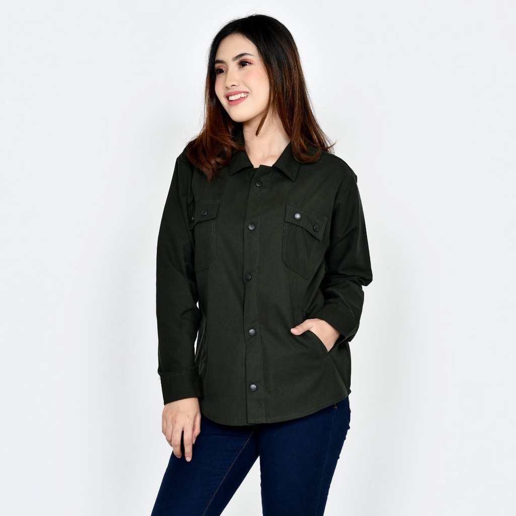 Emoline Jaket Semi Parka Wanita Varian