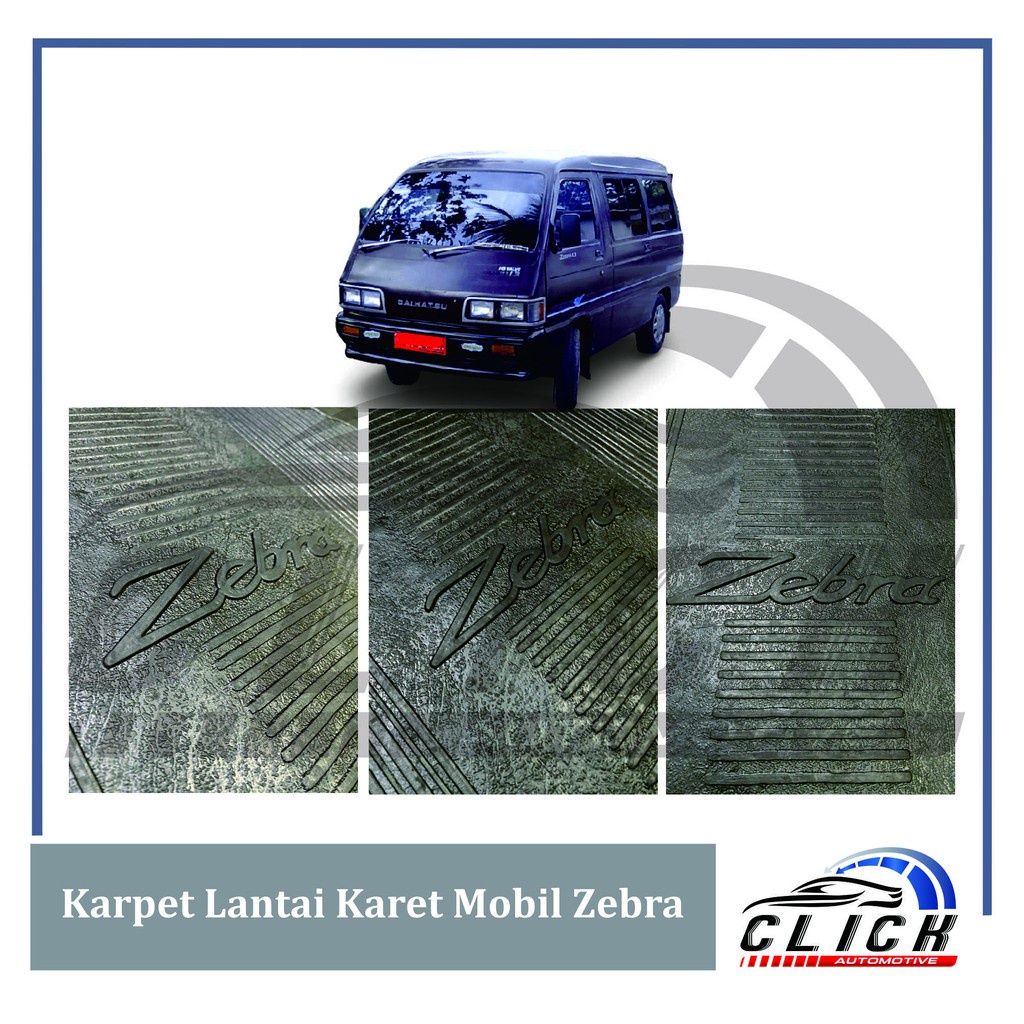Karpet Lantai Karet Zebra Depan / Karpet Lantai Karet Mobil Zebra