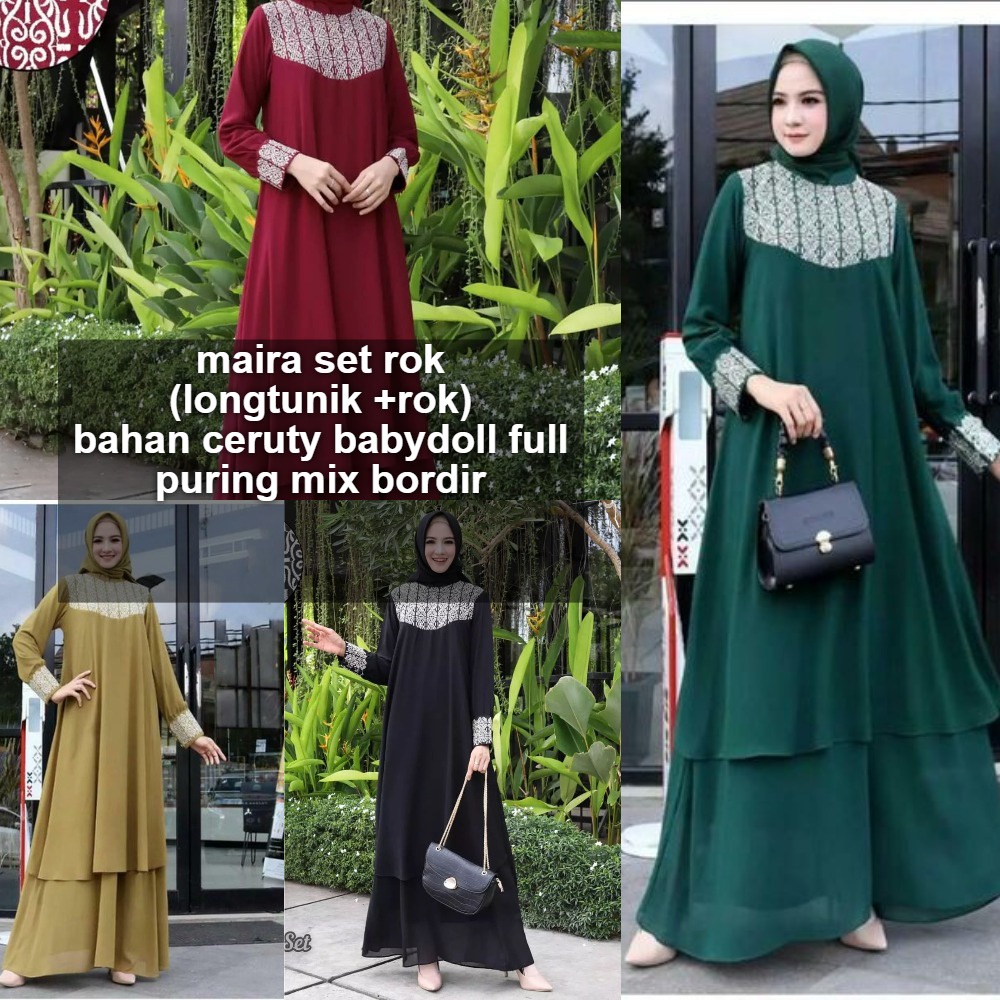 ready  Maira Setelan melayu terbaru baju lebaran wanita