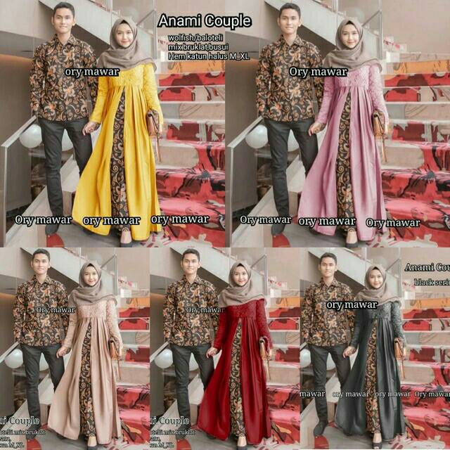 Batik permata - kebaya brukat gamis syari sarwendah Couple
