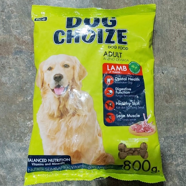 MAKANAN ANJING DEWASA DOG CHOIZE FRESHPACK 800 GR