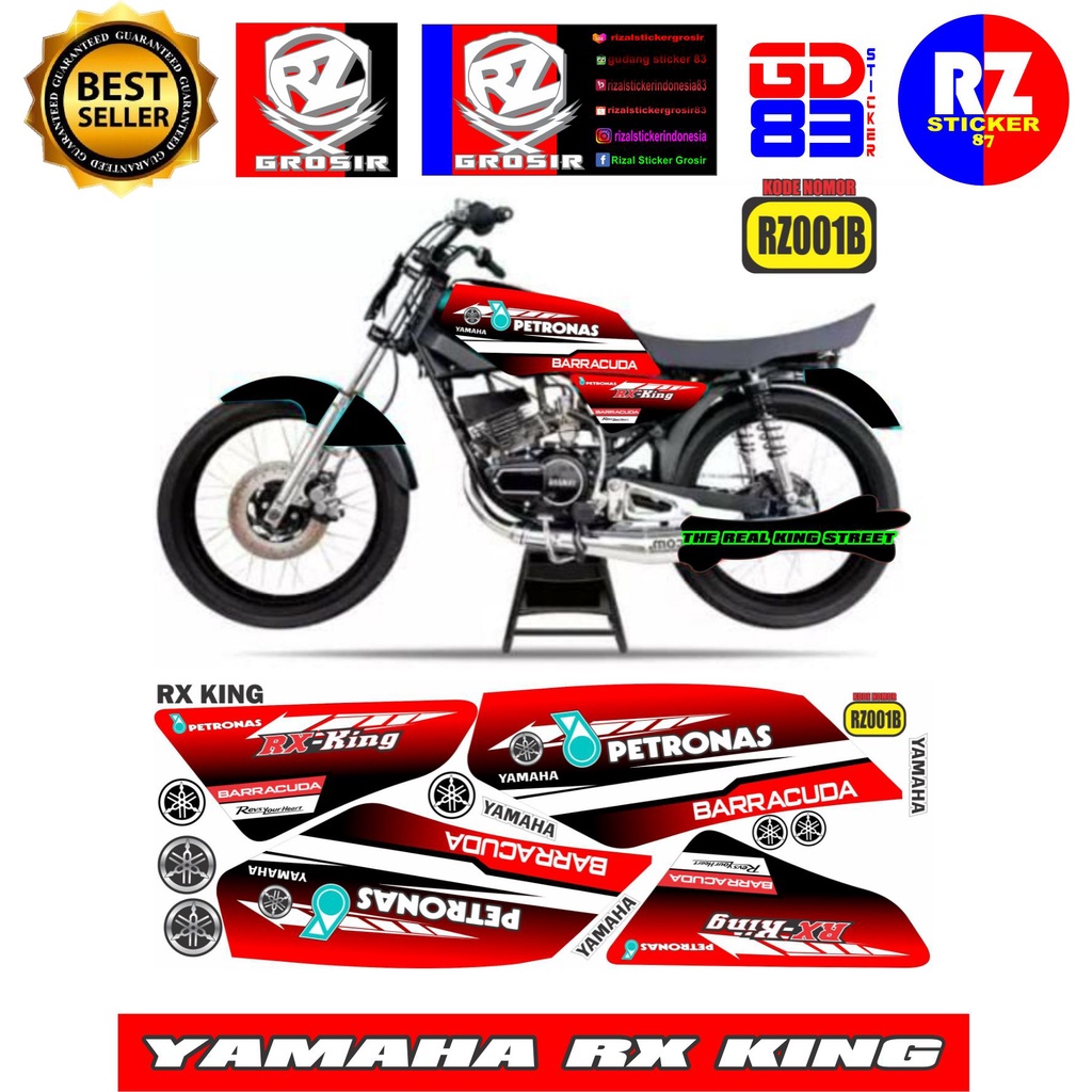 Sticker Striping Variasi Yamaha Rx King Striping Motor Yamaha Rx King Petronas